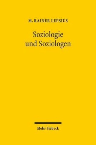 Cover of Soziologie und Soziologen