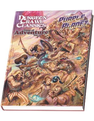 Book cover for DCC RPG Tome of Adventure Volume 4: The Purple Planet