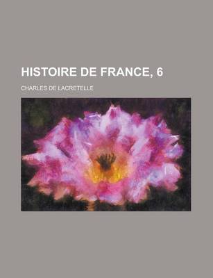 Book cover for Histoire de France, 6