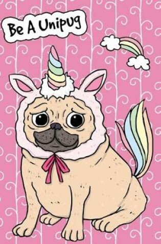 Cover of Bullet Journal Notebook for Dog Lovers Unicorn Pug - Pink