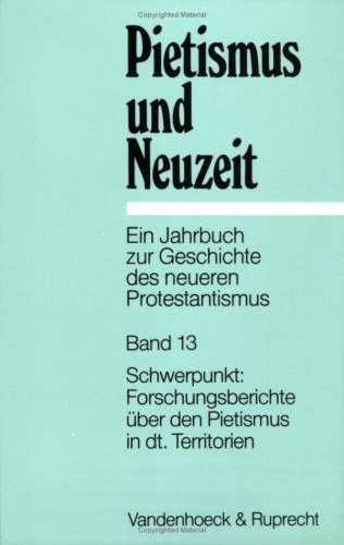 Book cover for Pietismus Und Neuzeit Band 13 - 1988