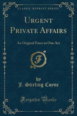 Book cover for Urgent Private Affairs