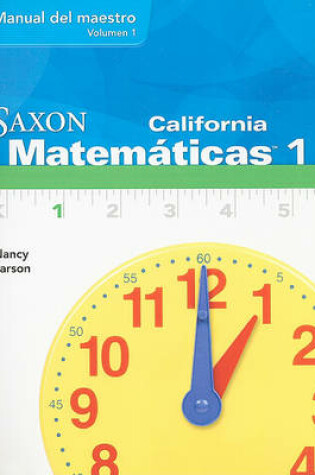 Cover of California Saxon Matematicas 1