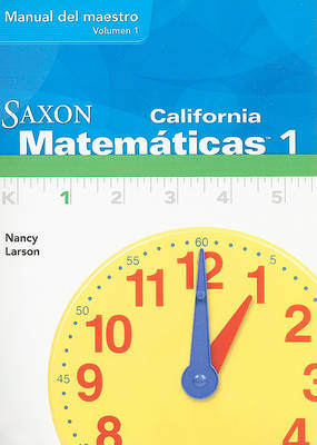 Book cover for California Saxon Matematicas 1