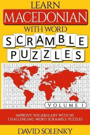 Cover of Learn Macedonian with Word Scramble Puzzles Volume 1