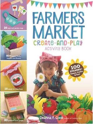 Book cover for Farmers Market Create-and-Play Activity Book