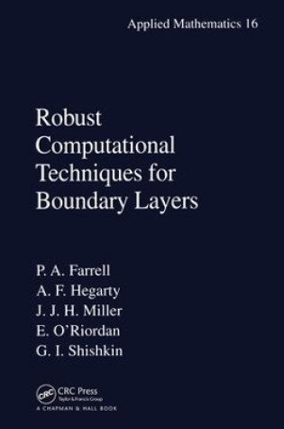 Cover of Robust Computational Techniques for Boundary Layers