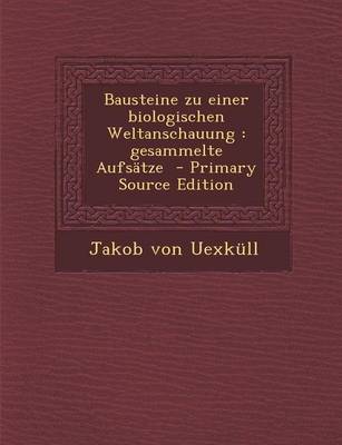 Book cover for Bausteine Zu Einer Biologischen Weltanschauung