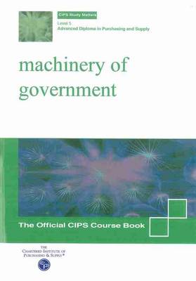 Book cover for Machinery of Government