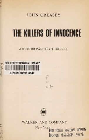 Book cover for The Killers of Innocence