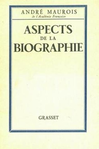 Cover of Aspects de la Biographie