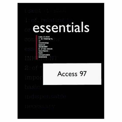 Book cover for Access 97 Essentials