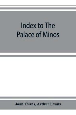 Cover of Index to The palace of Minos