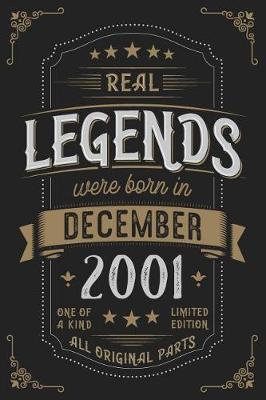 Book cover for Real Legends were born in December 2001