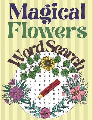 Book cover for Magical Flowers Word Search