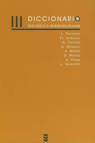 Cover of Diccionario Teologico Interdisciplinar III