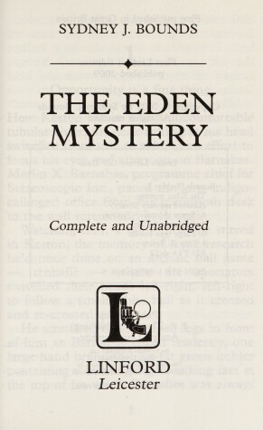 Book cover for The Eden Mystery