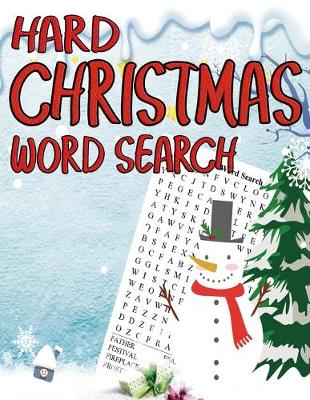 Book cover for Hard Christmas Word Search
