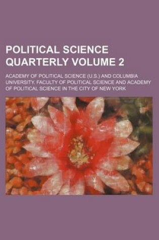 Cover of Political Science Quarterly Volume 2