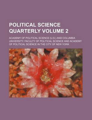 Book cover for Political Science Quarterly Volume 2