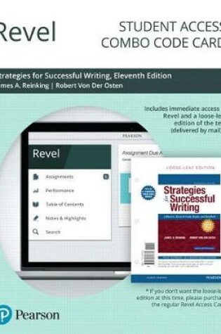 Cover of Revel for Strategies for Successful Writing