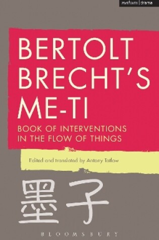 Cover of Bertolt Brecht's Me-ti