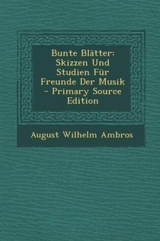 Cover of Bunte Bl tter