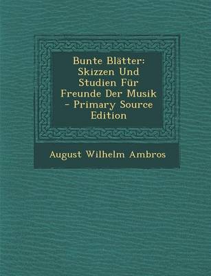 Book cover for Bunte Bl tter