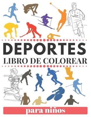 Book cover for DEPORTES LIBRO DE COLOREAR Para Ninos