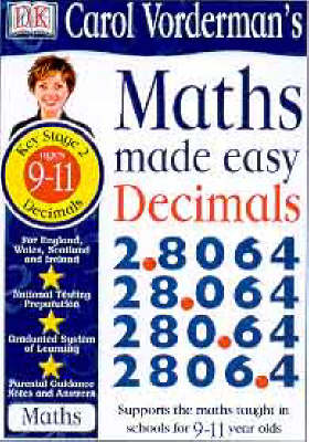 Book cover for Maths Made Easy Topic Book:  Decimals KS2 Upper