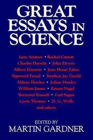Cover of Great Essays in Science
