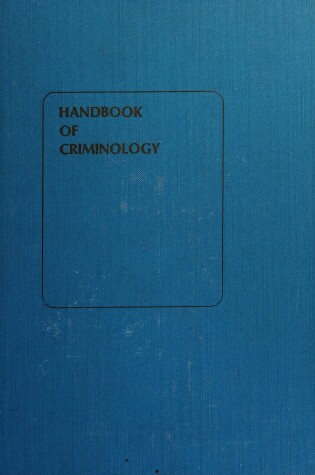 Cover of Handbook of Criminology