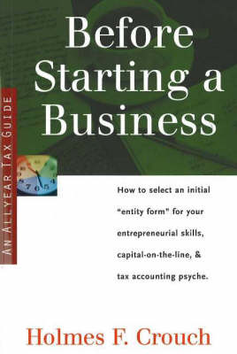 Book cover for Before Starting a Business