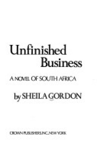 Cover of Unfinished Business