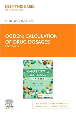 Cover of Calculation of Drug Dosages Elsevier eBook on Vitalsource (Retail Access Card)