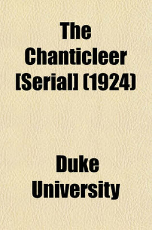 Cover of The Chanticleer [Serial] (1924)