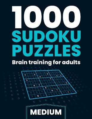 Book cover for 1000 sudoku puzzles - Medium