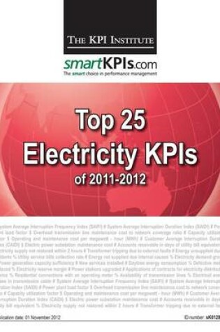 Cover of Top 25 Electricity KPIs of 2011-2012