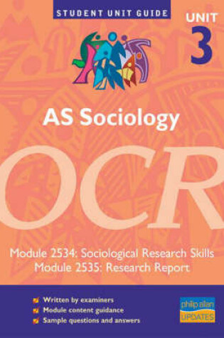 Cover of AS Sociology, Unit 3, OCR