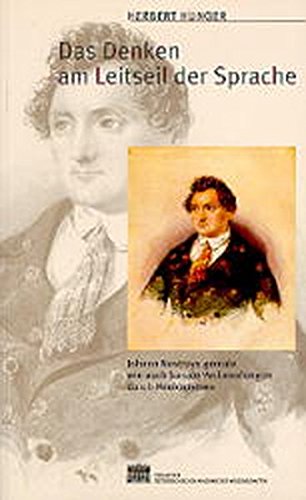 Cover of Das Denken Am Leitseil Der Sprache