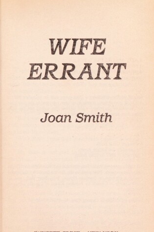 Cover of Wife Errant