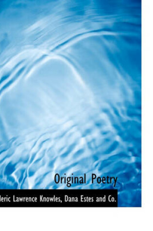 Cover of Original Poetry