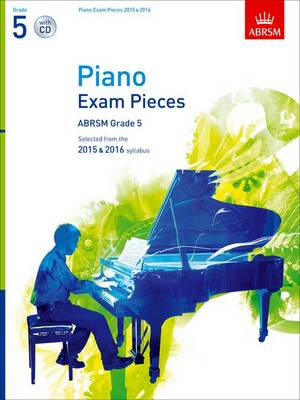 Cover of Piano Exam Pieces 2015 & 2016, Grade 5