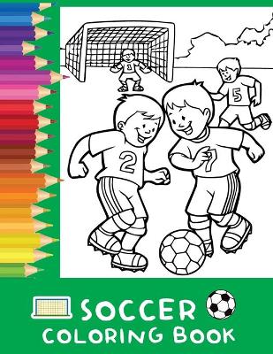 Book cover for Soccer Coloring Book