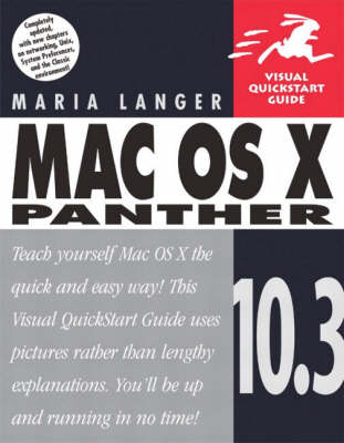 Book cover for Mac OS X 10.3 Panther:Visual QuickStart Guide with                    Computing Mousemat