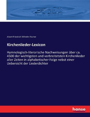 Book cover for Kirchenlieder-Lexicon