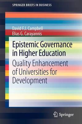 Book cover for Epistemic Governance in Higher Education