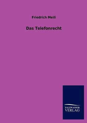 Book cover for Das Telefonrecht