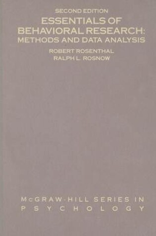 Cover of Essentials of Behavioral Research: Methods and Data Analysis