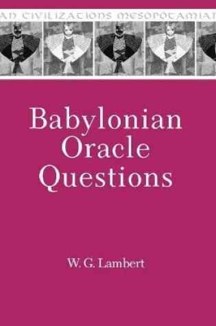 Cover of Babylonian Oracle Questions